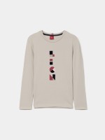 Camisola estampada com lettering