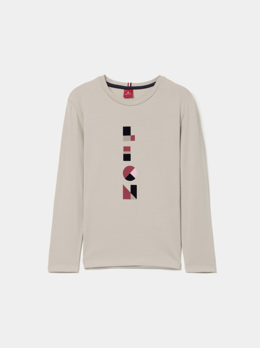 Camisola estampada com lettering
