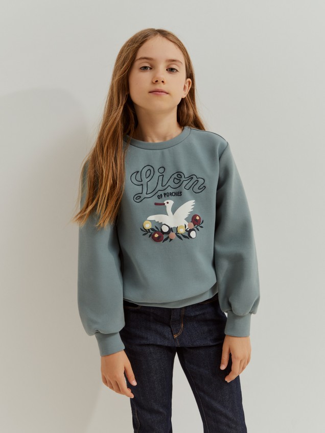 Sweatshirt de algodão