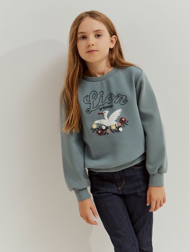 Sweatshirt de algodão