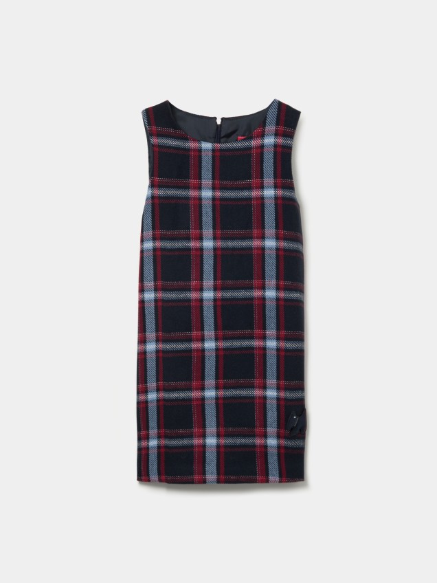 Vestido sem Manga Xadrez