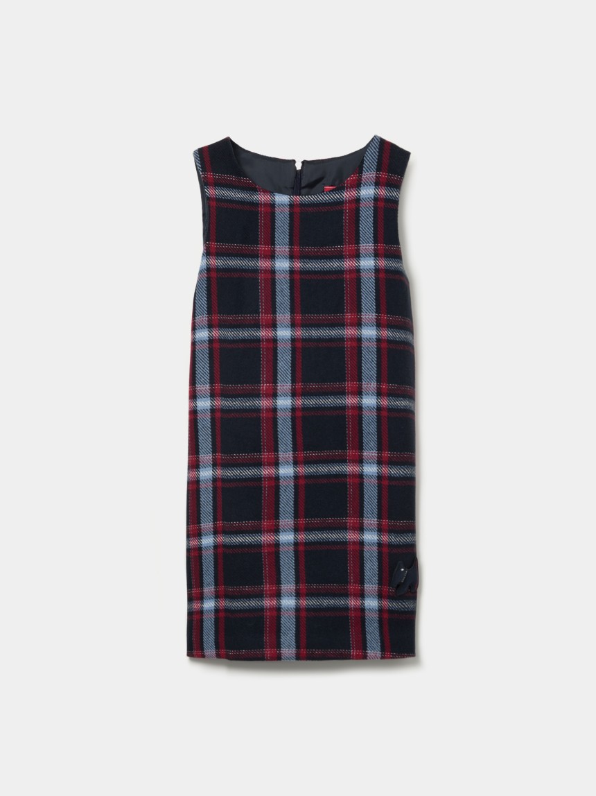 Vestido sem Manga Xadrez