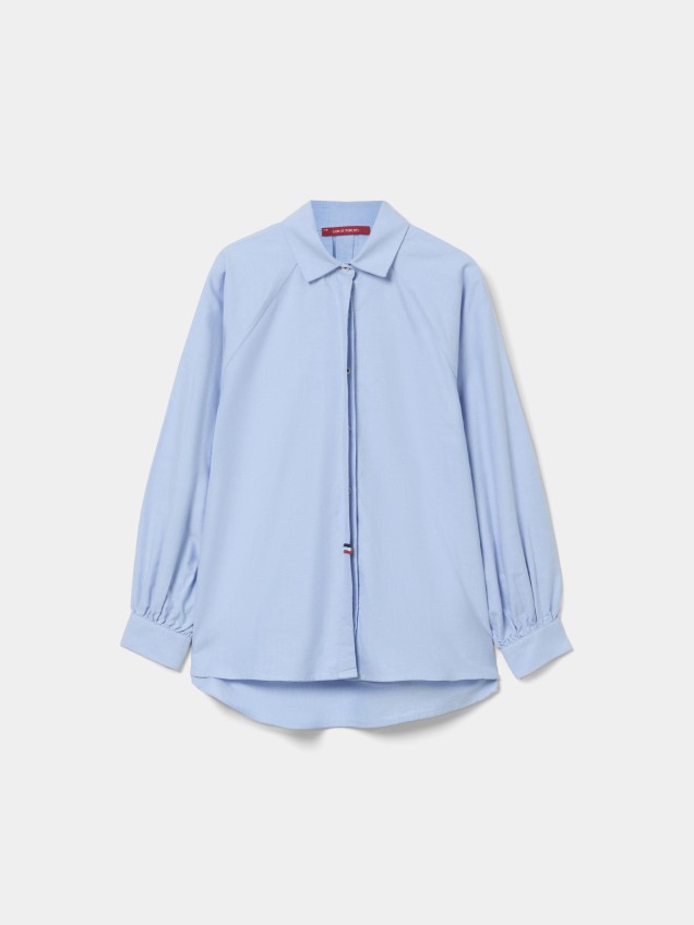 Camisa detalhe fita de riscas