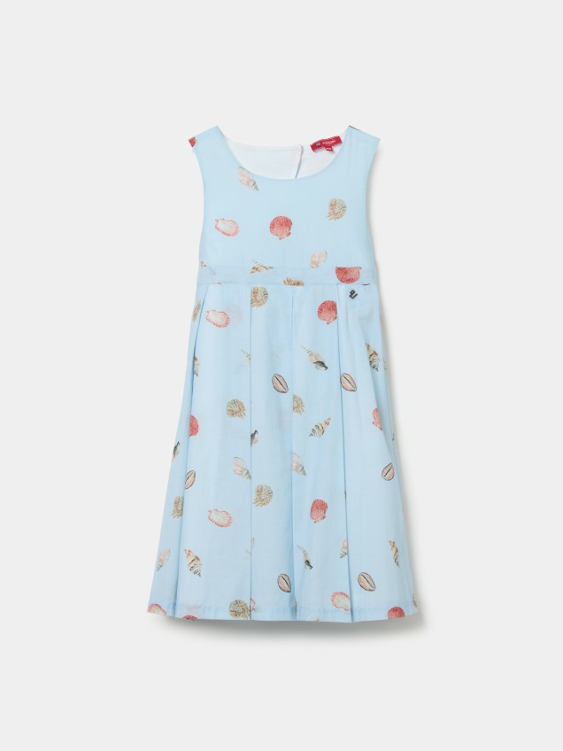 Vestido em Voile Estampado
