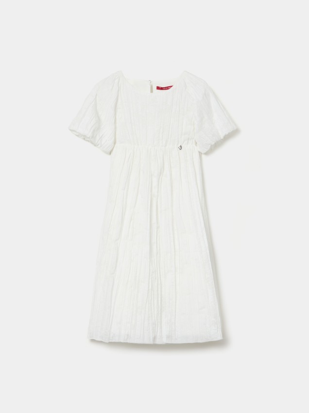 Textured white dress