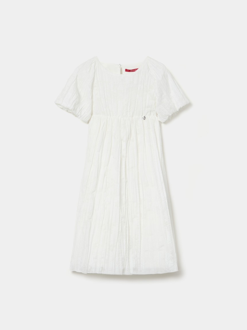 Vestido branco com textura