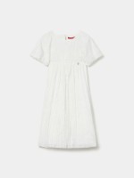 Vestido branco com textura