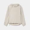 Technical jacket with printed hood