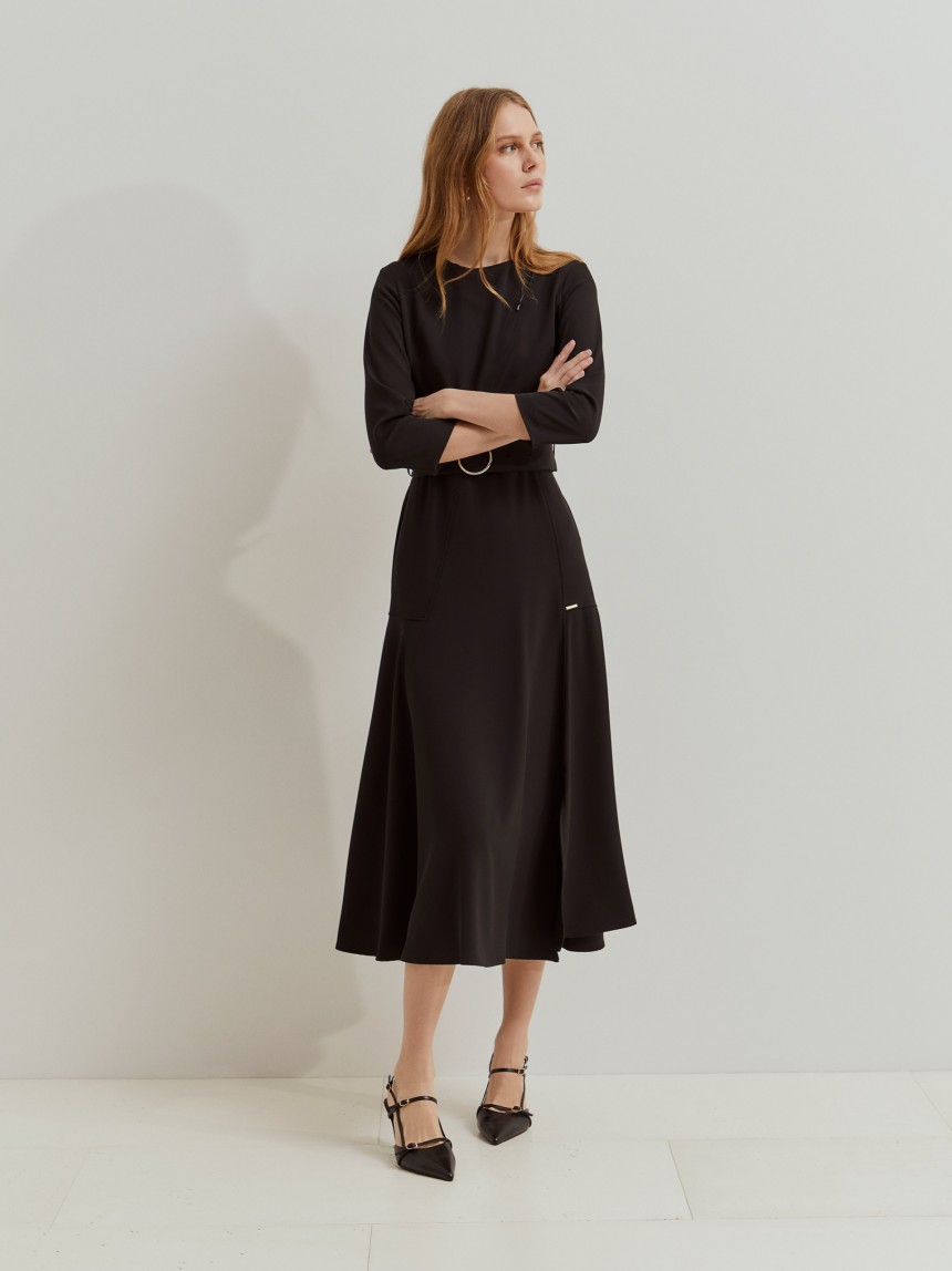 Long knit dress
