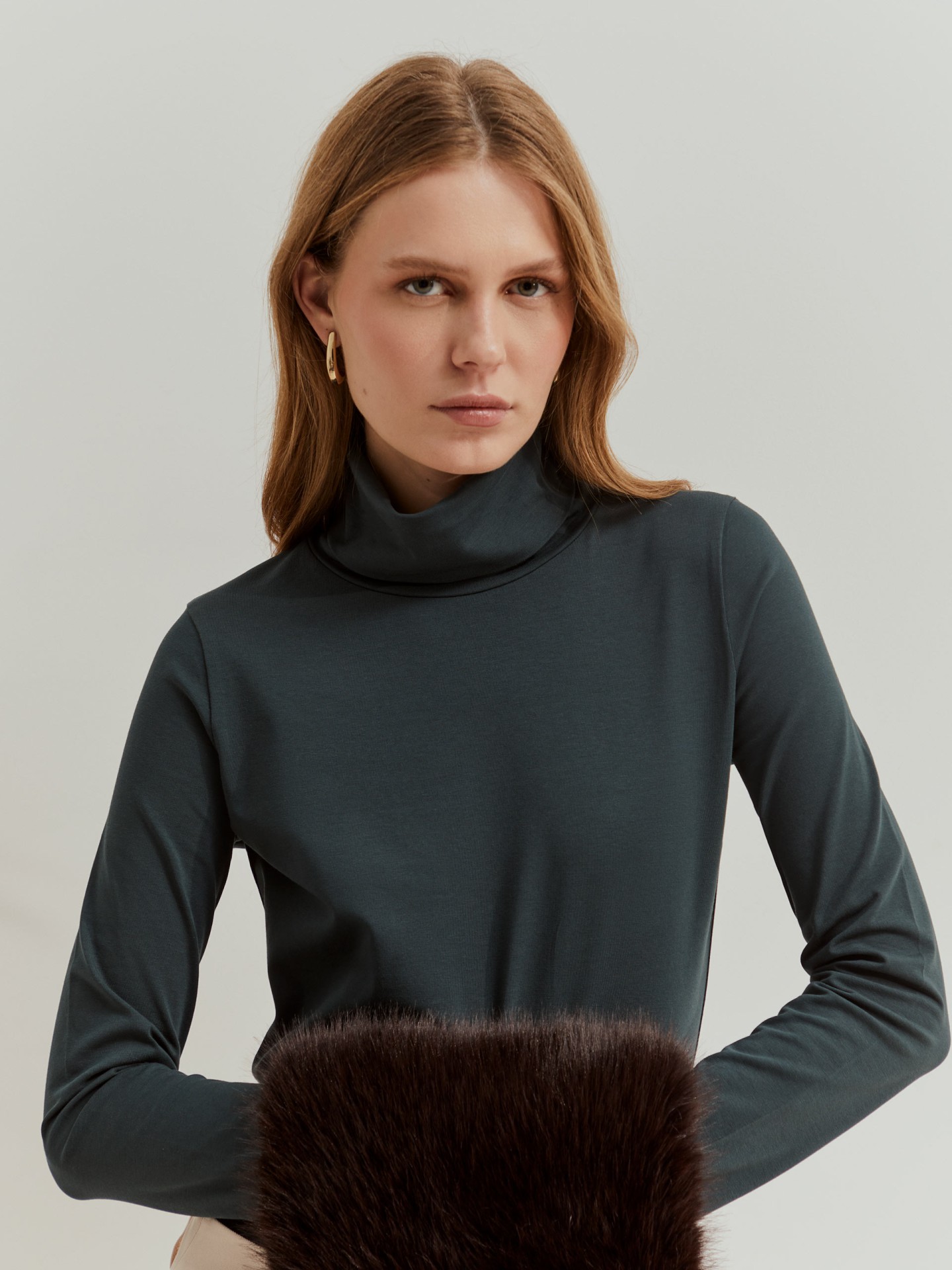 High-neck sweater