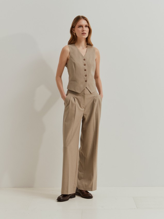 Creased trousers