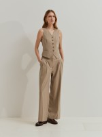 Creased trousers