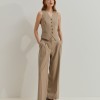Creased trousers