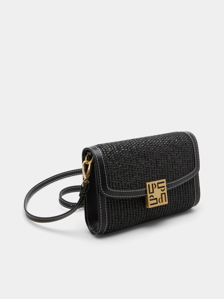 Textured shoulder bag