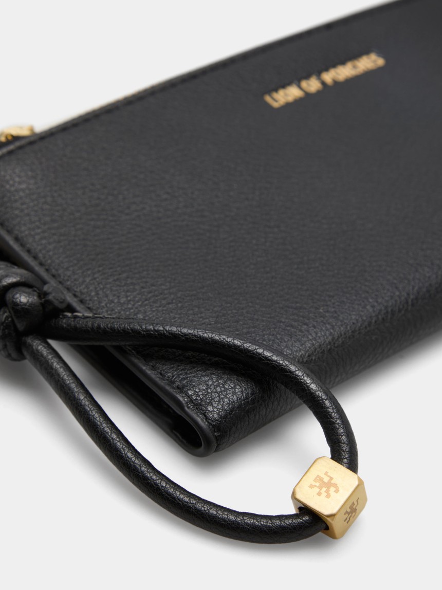 Clutch wallet with strap