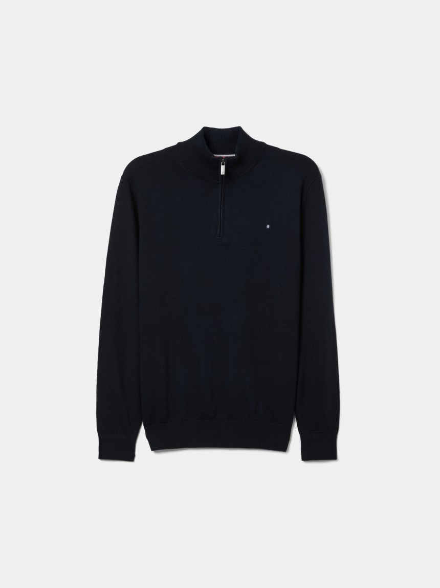 Sweater with placket