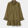 Vestido vichy com folhos