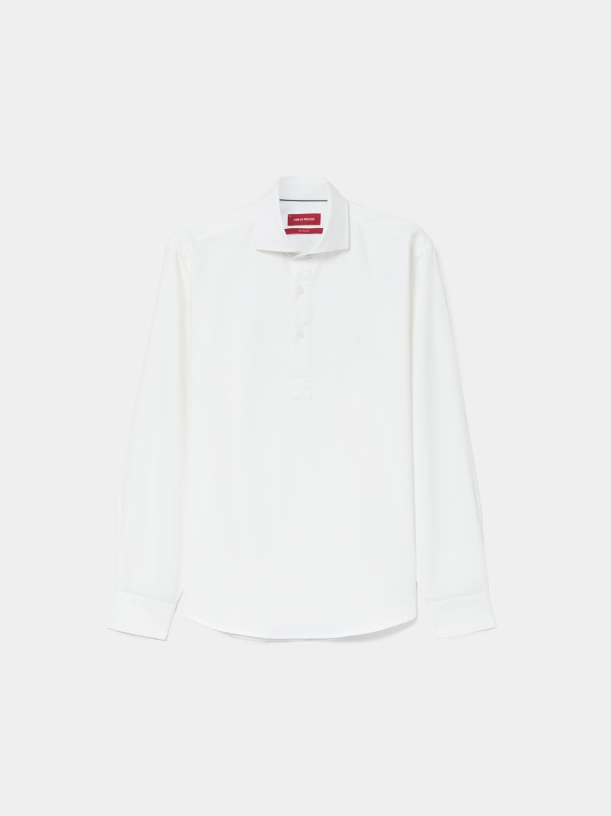 Camisa de algod�n de corte regular