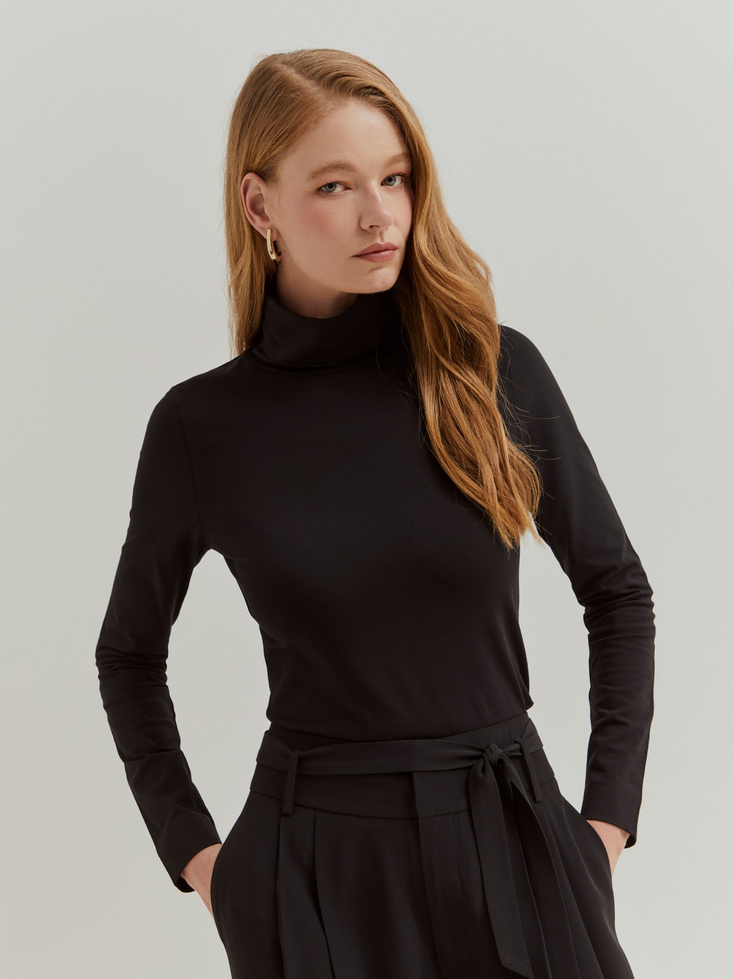 Camisola de gola alta