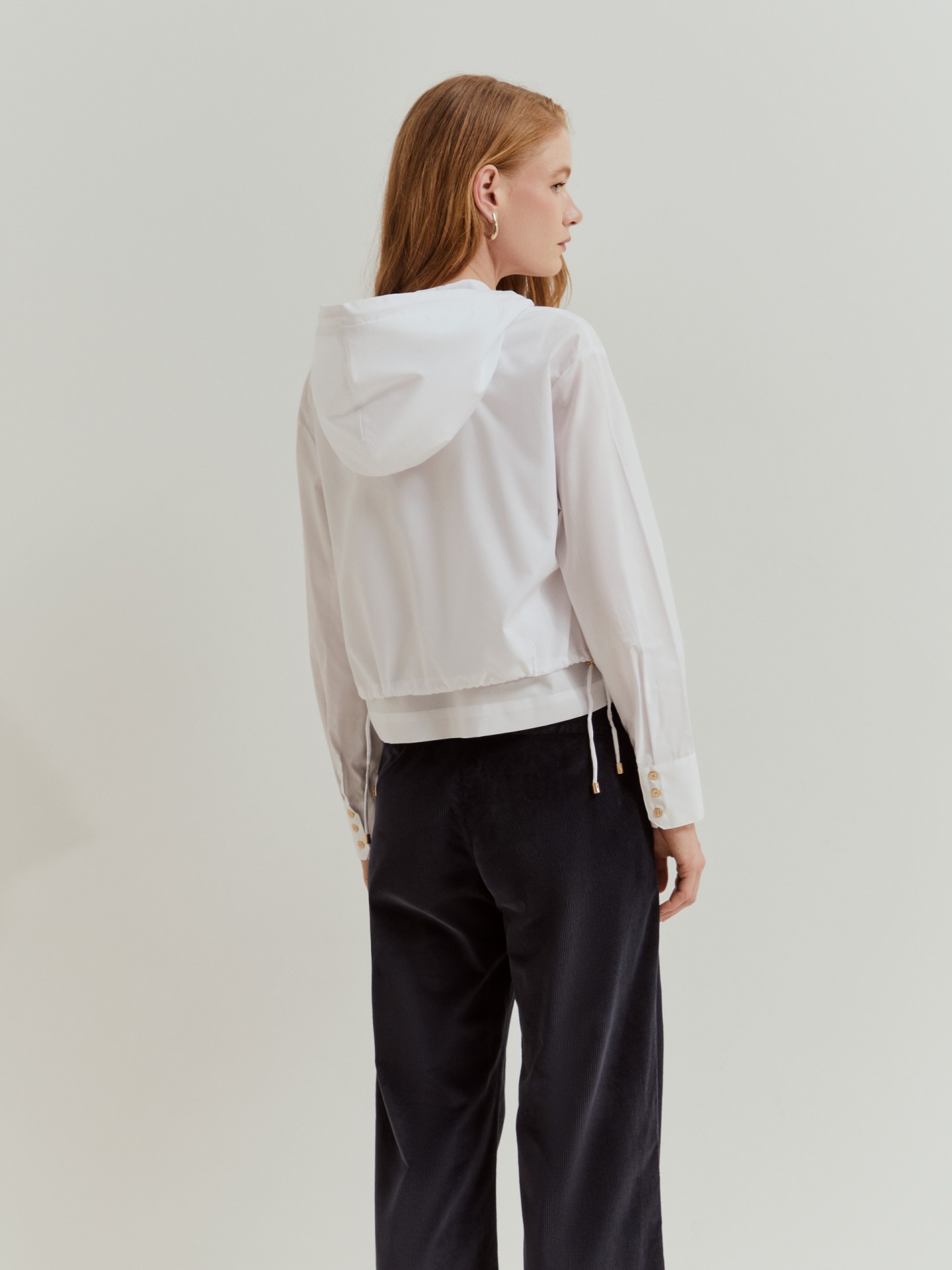 Camisa em algodão e tencel