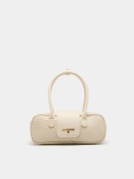 Monogrammed baguette bag