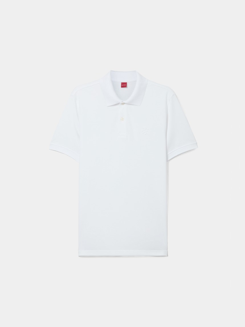 Cotton piqu� polo shirt