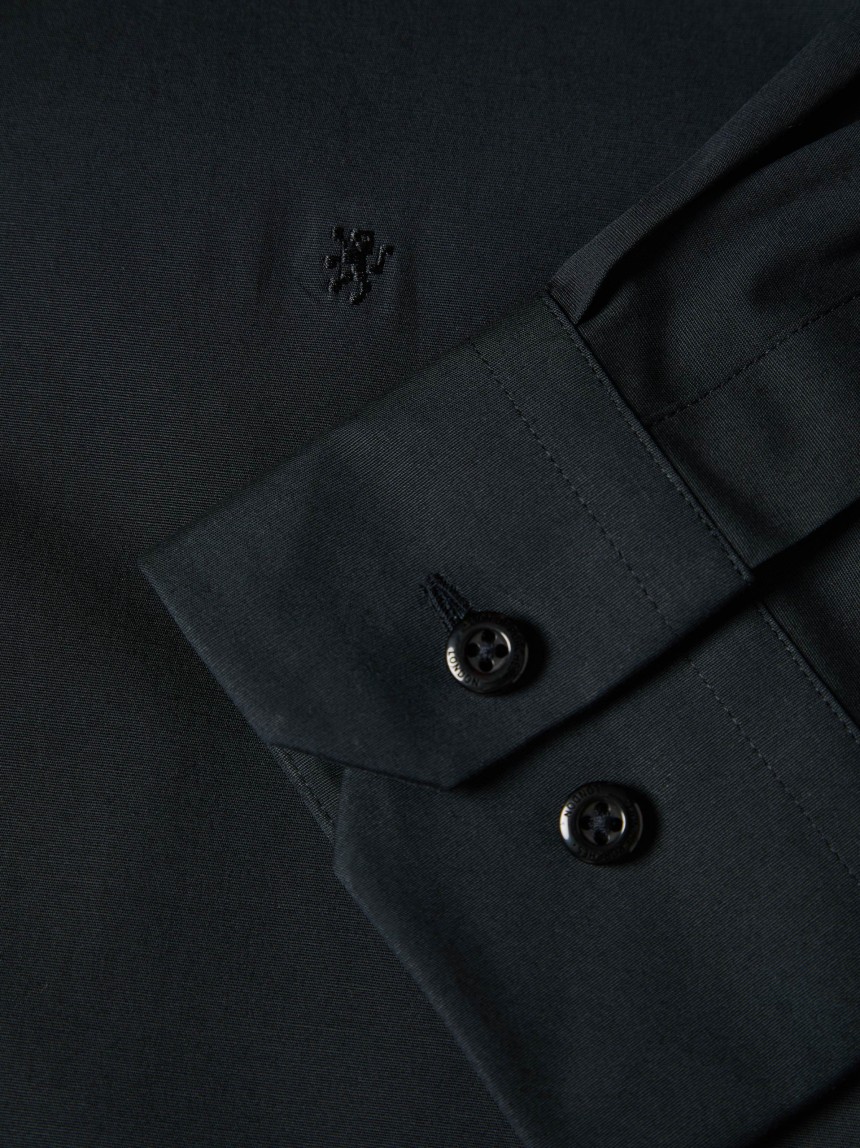 Camisa slim fit em algod�o