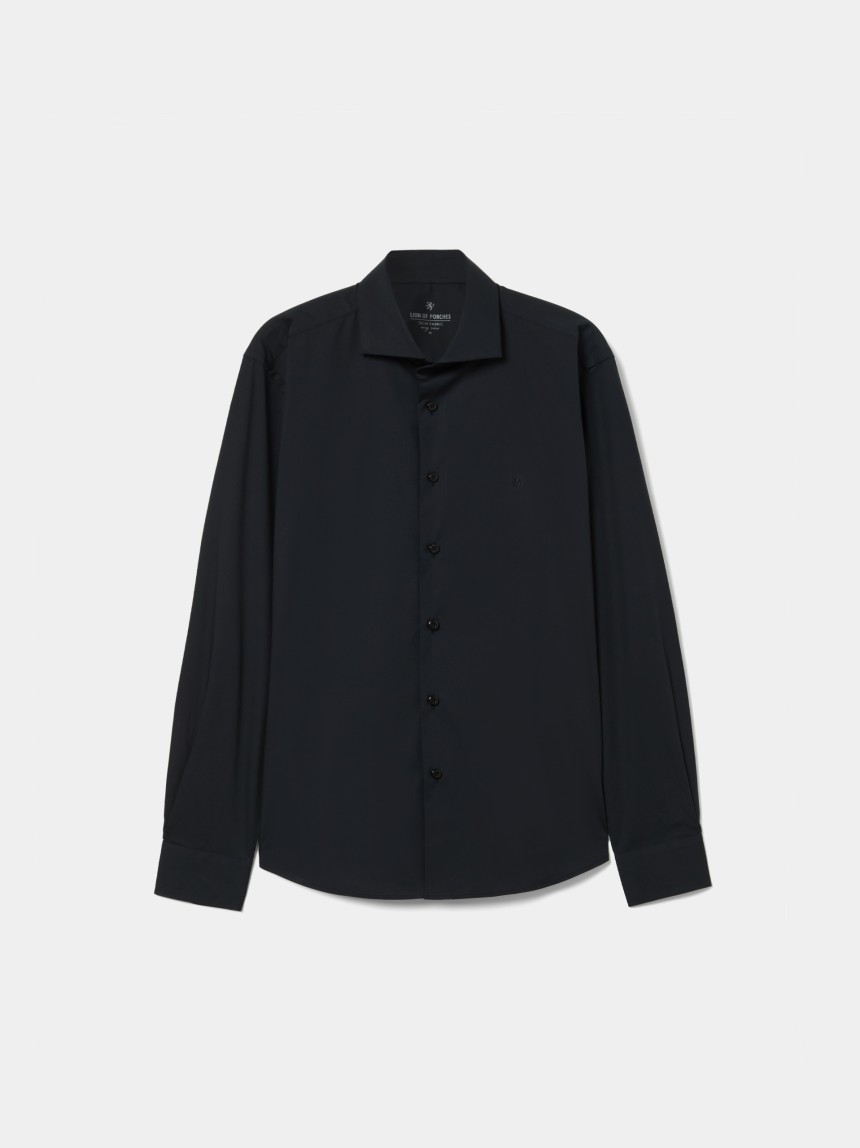 Camisa slim fit em algod�o