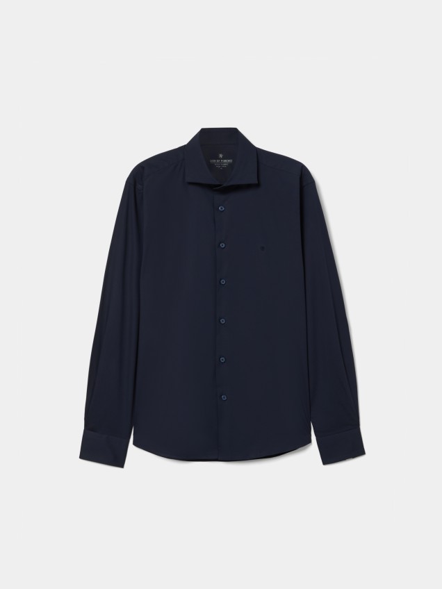Slim-fit cotton shirt