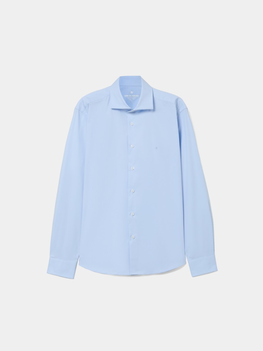Camisa slim fit em algod�o