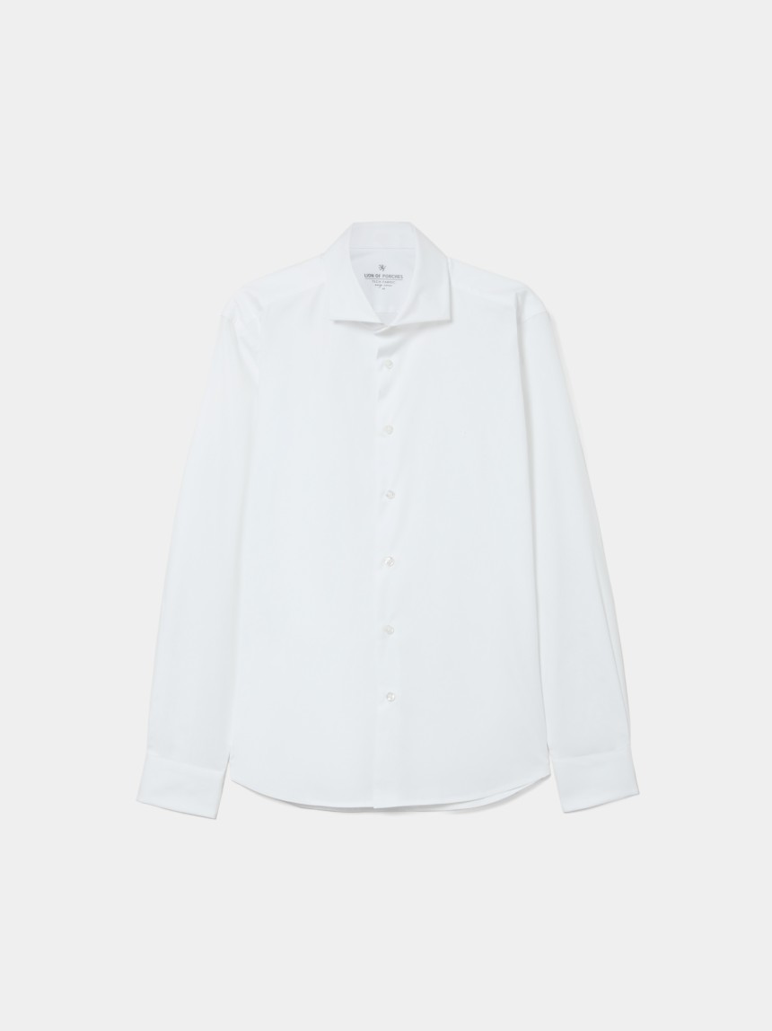 Camisa slim fit em algod�o