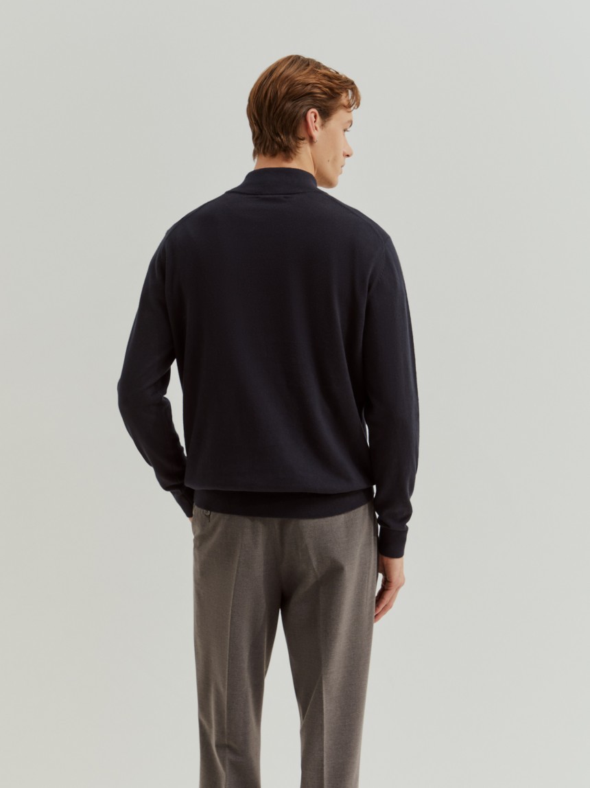 Sweater with placket