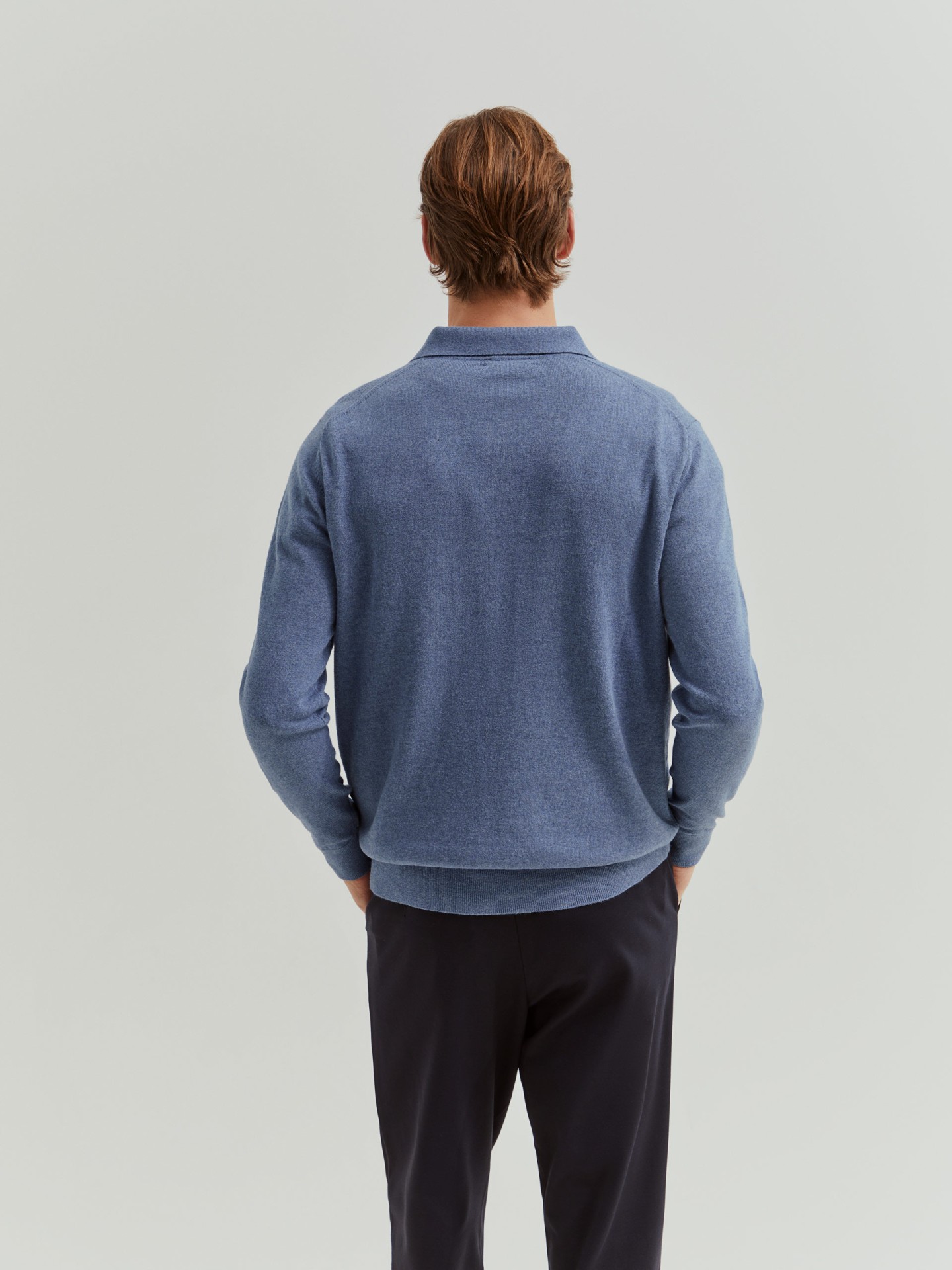 Long-sleeved polo shirt
