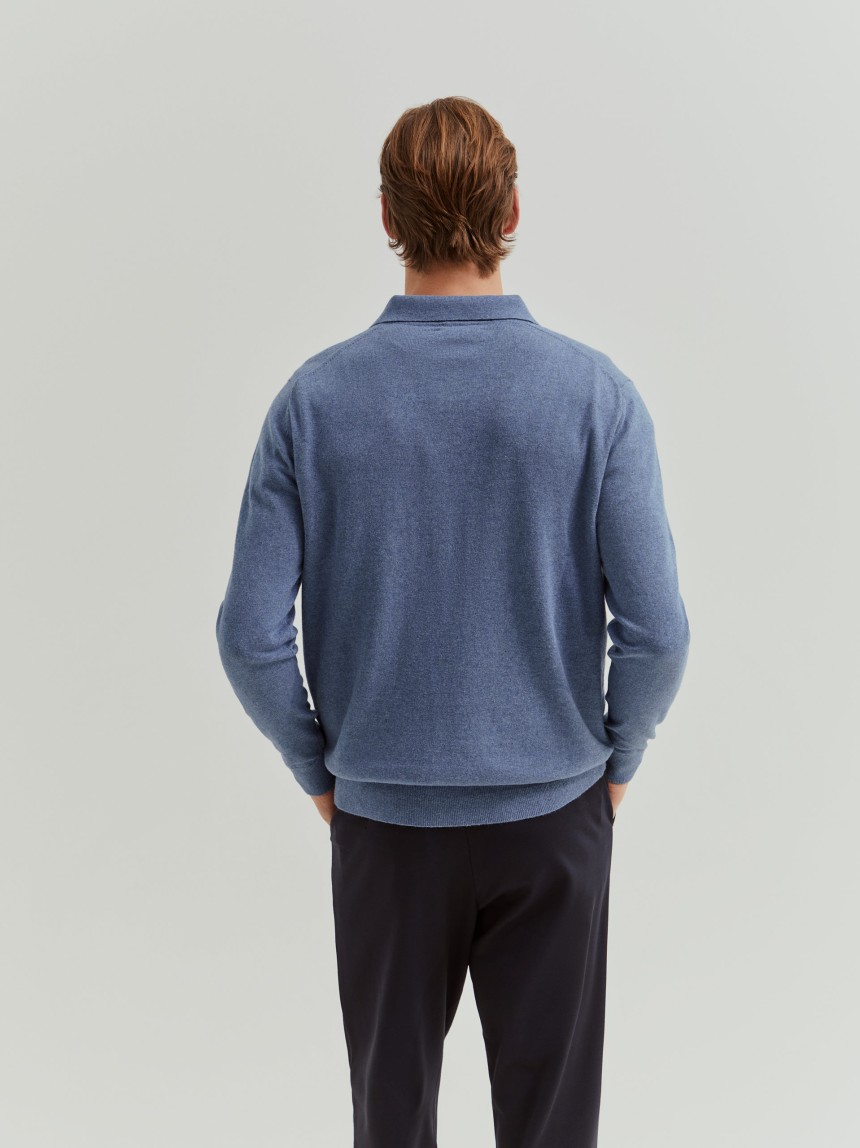 Long-sleeved polo shirt