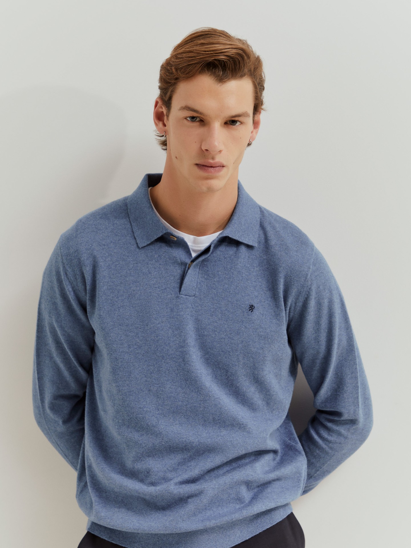 Long-sleeved polo shirt