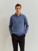 Long-sleeved polo shirt