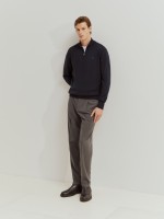 Sweater with placket