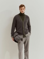 Wool knitted jacket