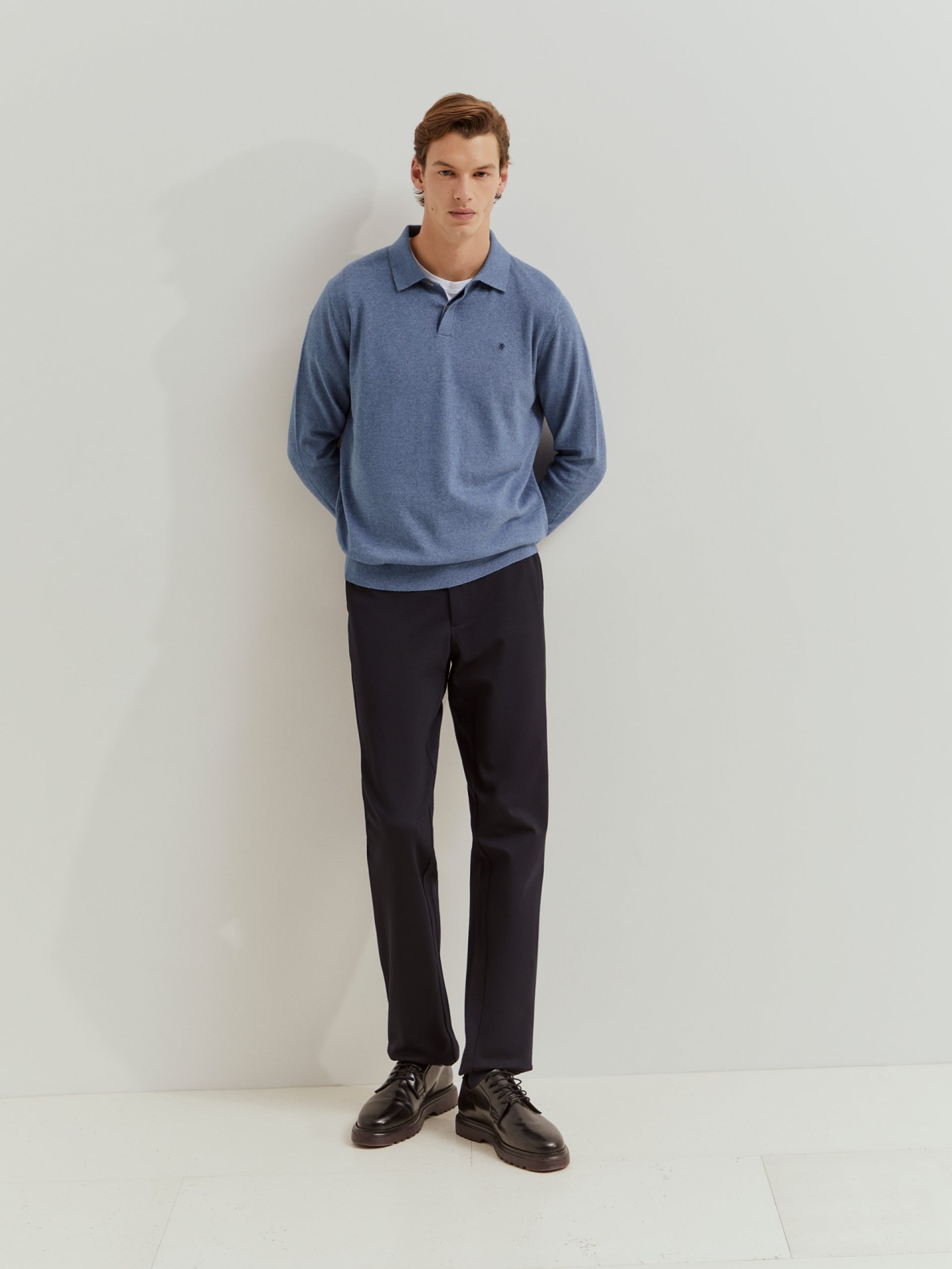 Long-sleeved polo shirt
