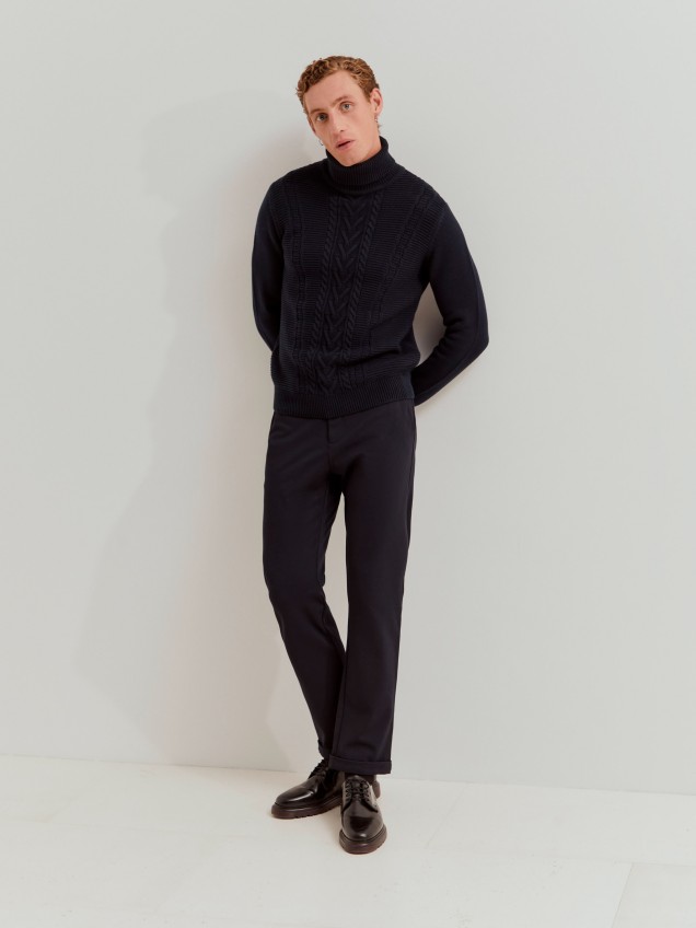 High neck sweater