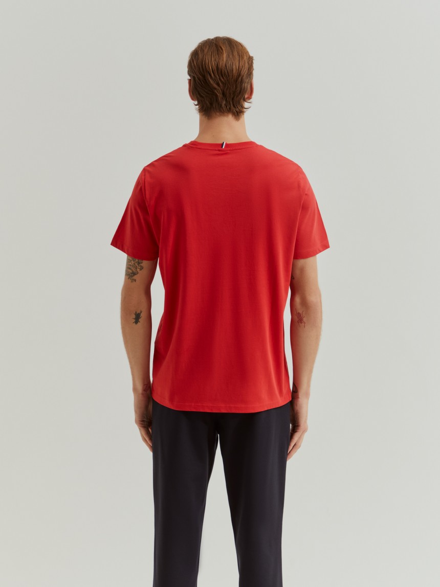T-shirt básica de algodão