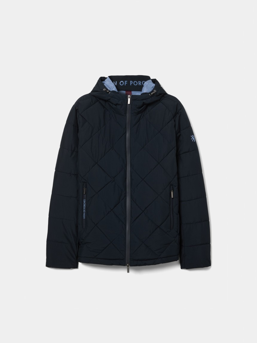 Blus�o acolchoado com capuz