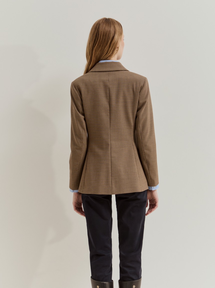 Blazer in houndstooth pattern