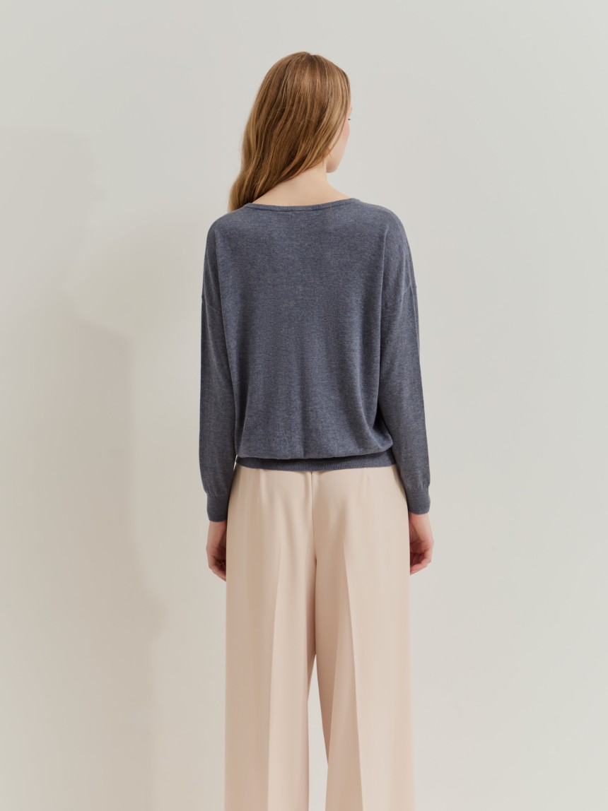 Pullover decote em V