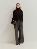 Wool knitted coat