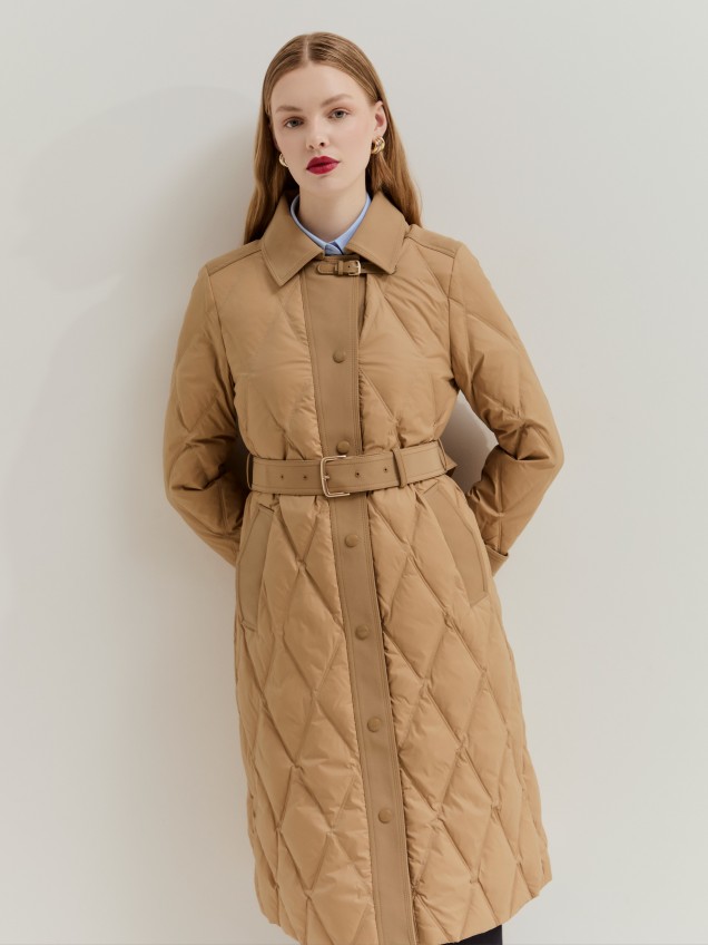 Quilted feather jacket