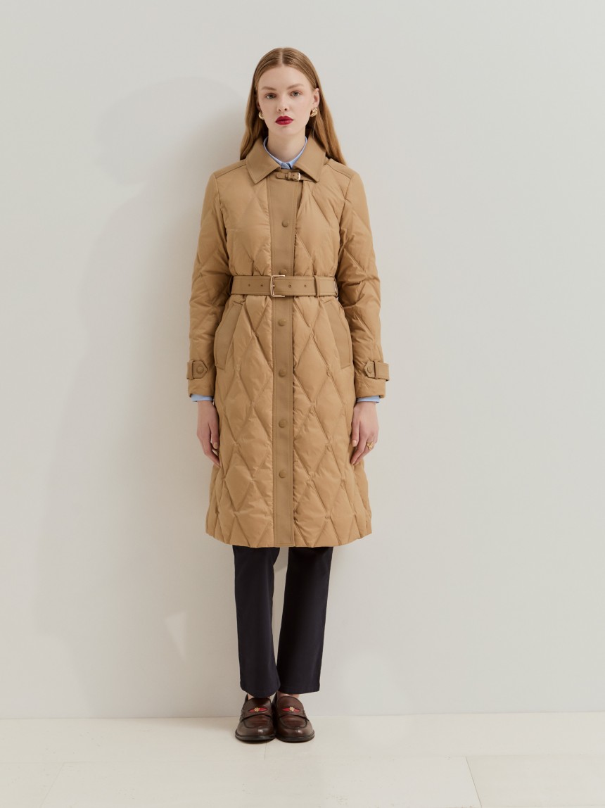 Quilted feather jacket