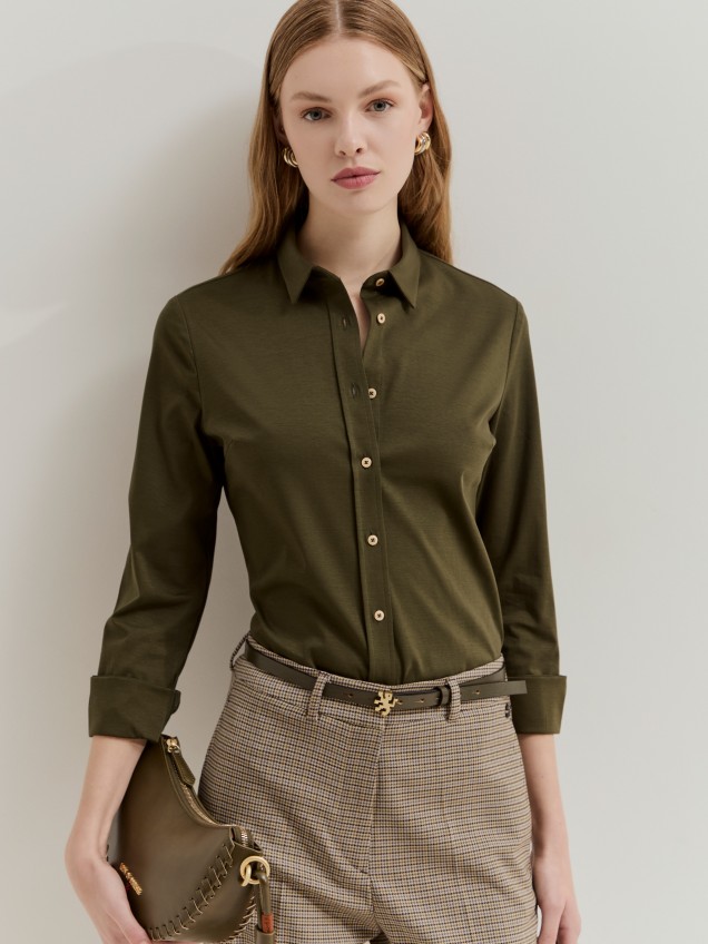Camisa em algodão