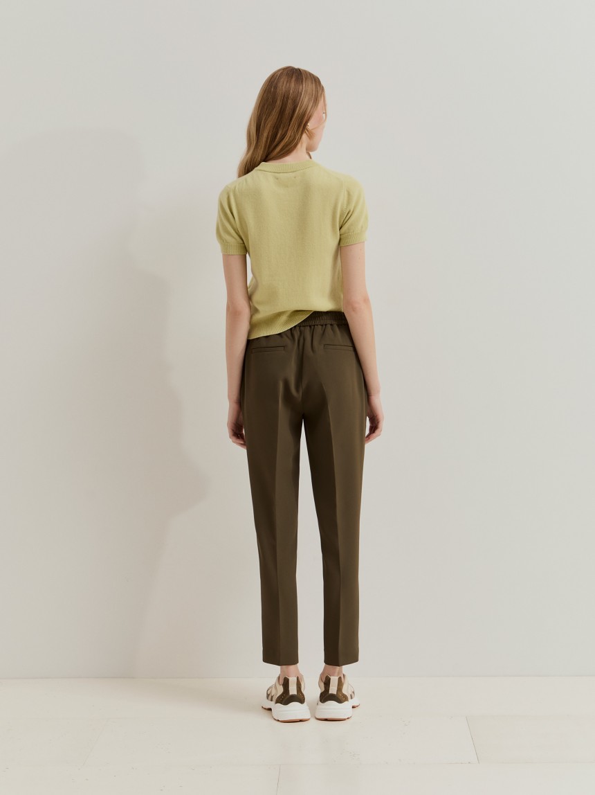 Flowy trousers with elastic waistband