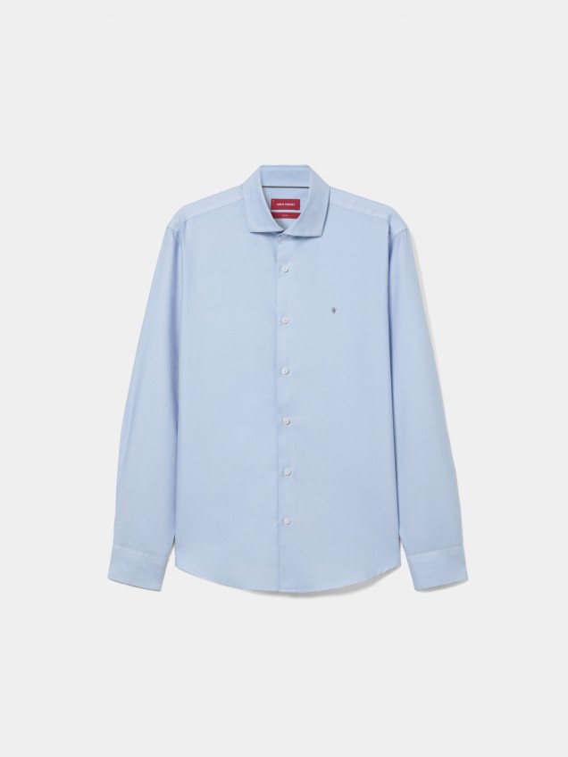Camisa slim fit de algod�o